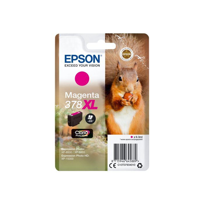 Cartouche dencre EPSON 378XL - 9.3 ml - XL - Magenta