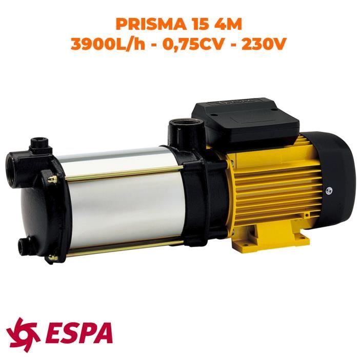 ESPA Pompe centrifuge multi-étage horizontale pour l'approvisionnement en eau PRISMA 15 4M - 3.900L/h - 43m max. - 230V