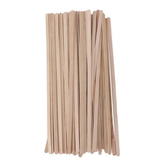 500 Agitateurs De Café En Bois Emballés Individuellement 14 Cm - Bâtonnets Biodégradables
