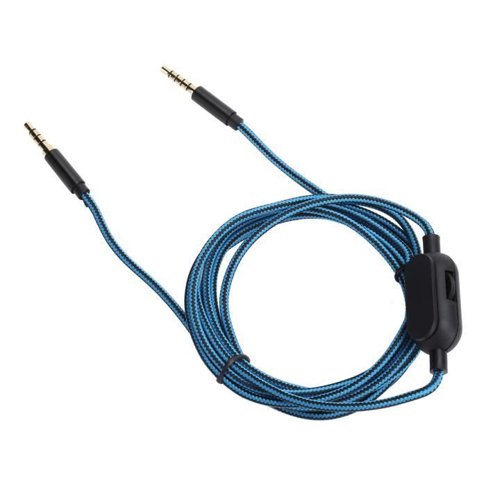 3.5mm ligne de rallonge pour casque stéréo de taille mètre 0,5 (noir