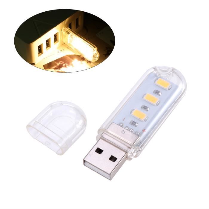 Mini Lampe LED USB Portable veilleuse Lampe de Lecture Clavier USB Lampe pour Ordinateur de Bureau Ordinateur Portable 
