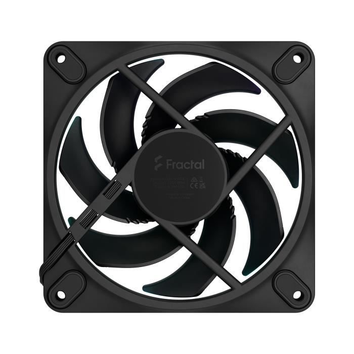 Ventilateur PC – FRACTAL DESIGN – Momentum 12 RGB – FDB – Anneau lumineux ARGB Gen 2 – Contrôle PWM – Noir