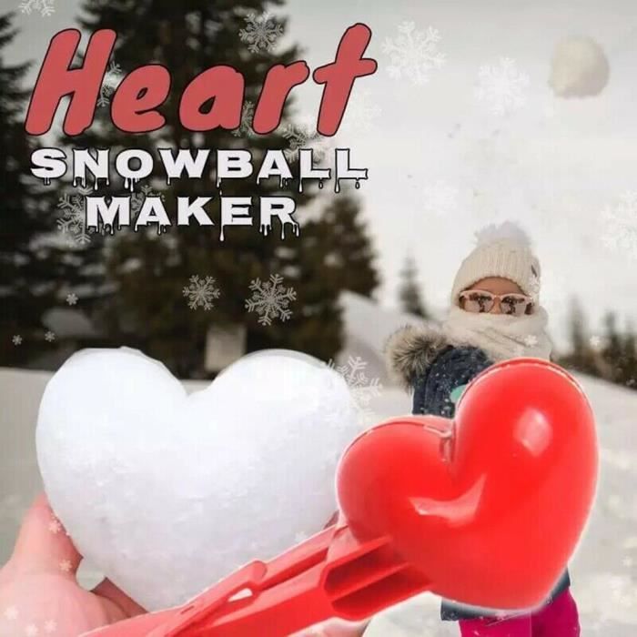FYDUN Pelle à boules de neige en forme de cœur - Jouet en forme de cœur