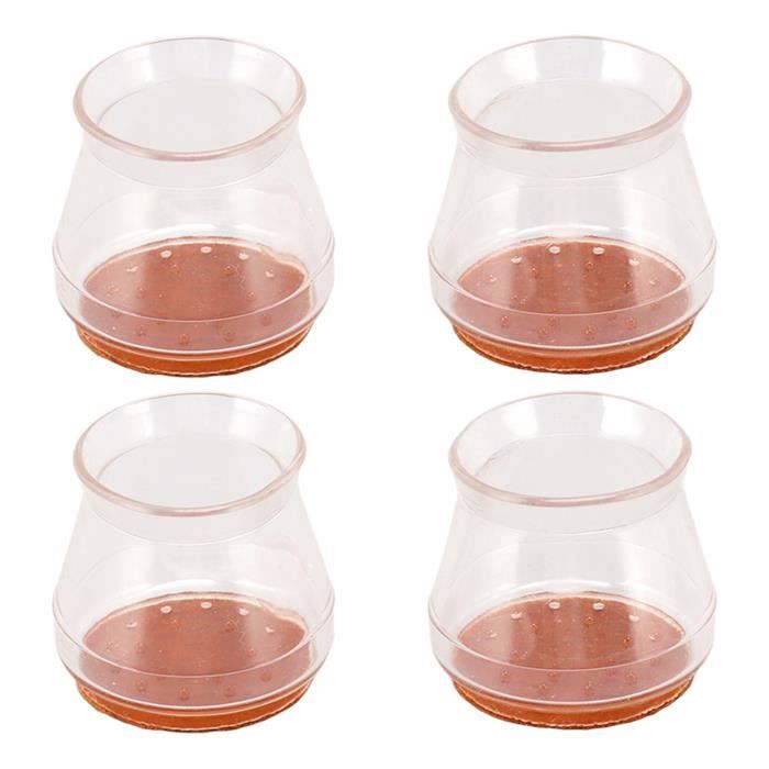 Hemobllo Lot De 4 Patins Antidérapants Ronds Pour Pieds De Chaise