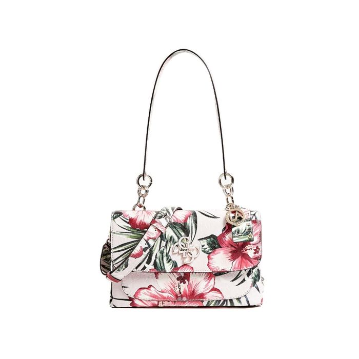 guess chic shine shoulder bag floral 99978 cdiscount bagagerie maroquinerie
