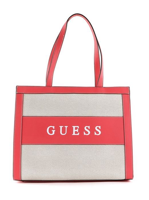 GUESS Sac shopper rose crème pour femme Salford Silvana Tote