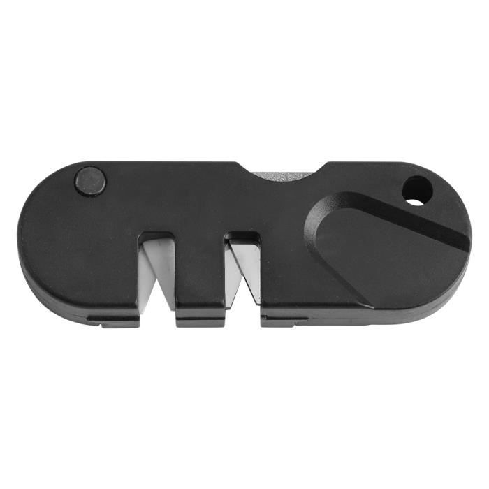Lot De 4 Aiguiseurs D'outils De Jardin - Pour Hache, Sécateur, Cisailles - Portable, En Acier Carbone, Noir Et Rouge