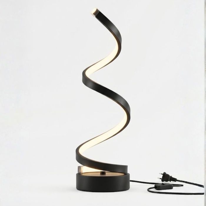 Lampe a poser LED - INOLEDS - Spirale Noir - Dimmable