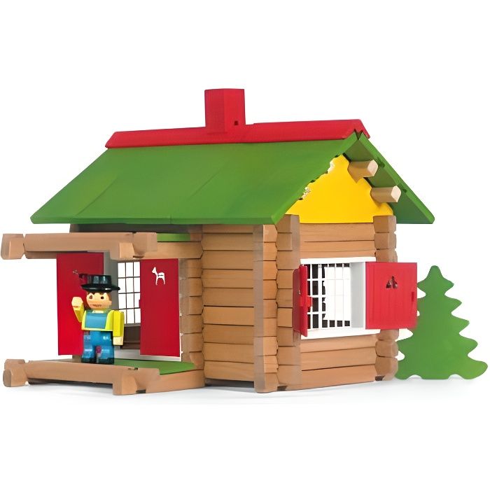 chalet en bois jouet