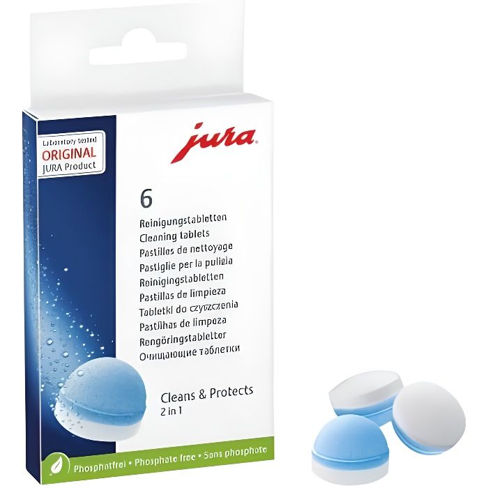 Boite 6 pastilles de nettoyage - Jura Multicolore - Cdiscount Electroménager