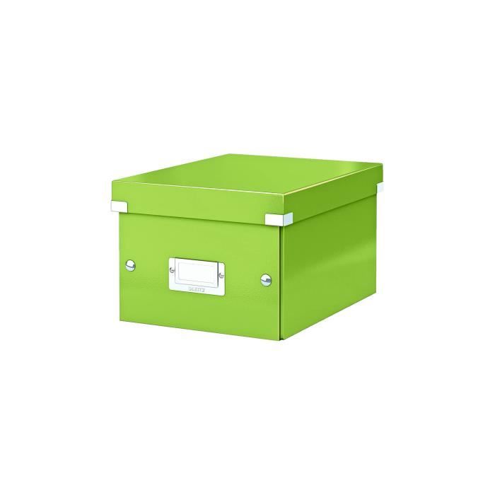 Boîte de rangement carton Leitz Click&Store Wow H 20 x L 28 x P 36,8 cm vert