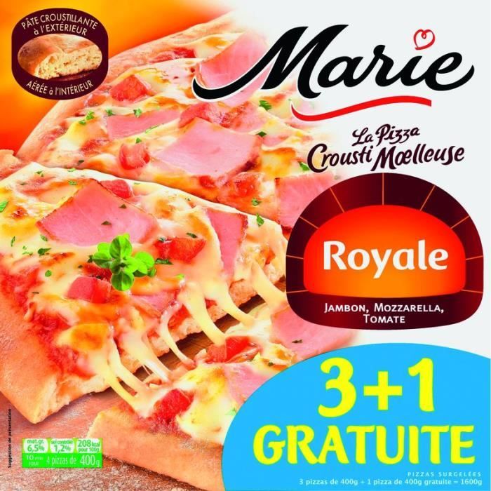 MARIE Pizza crousti moelleuse Royale surgelée 3 + 1 gratuite Cdiscount