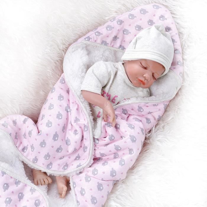 50 Cm Nouveau Ne Bebe Poupee Realiste Main Peinture Detaillee Pinky Look Reborn Bebe Poupee Realiste Doux Reel Toucher Cheveux Enrac Cdiscount Jeux Jouets