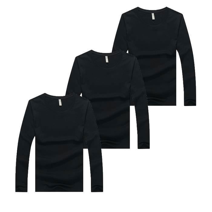 Lot t shirt noir sale homme