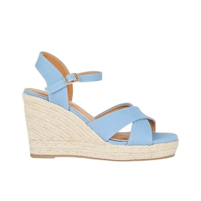 Chaussures talon compens bleues pour femme Dorothy Perkins