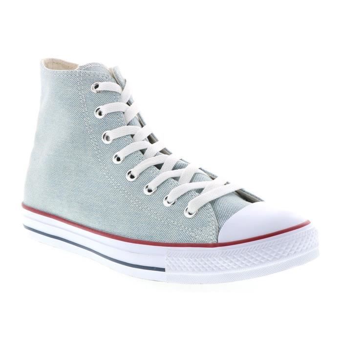 converse bleu denim