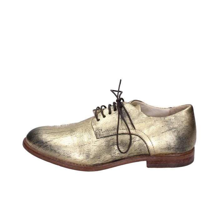 Derby femme doré outlet