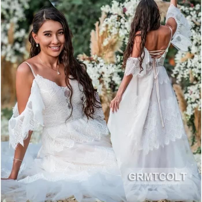 Haut Femme Manches Dentelle V By Very - Ivoire, Taille 18/20 - Neuf Avec étiquettes