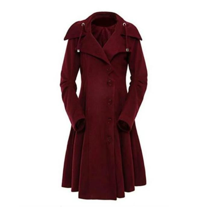 Manteau bourgogne sale