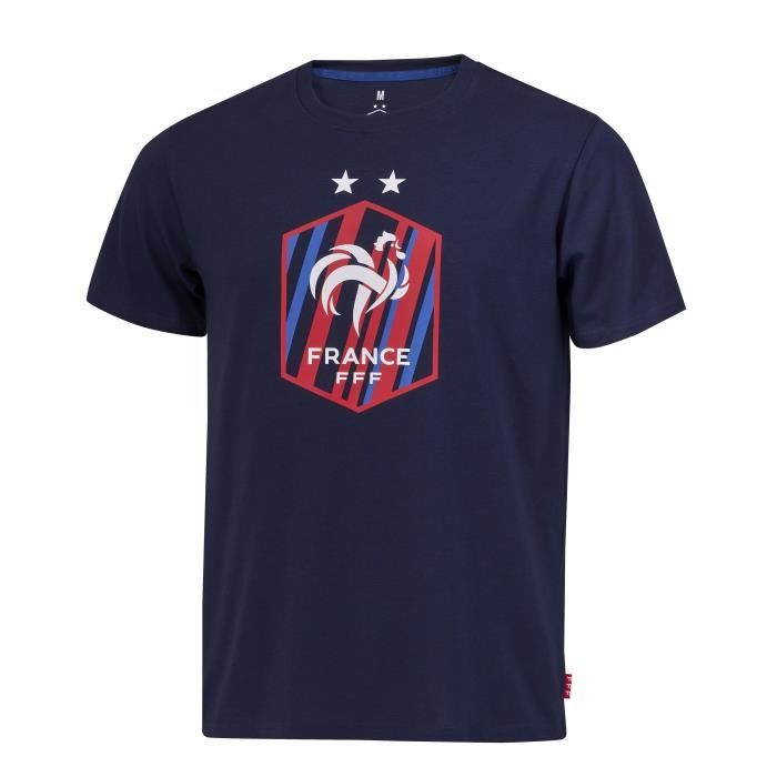 T-shirt - FFF - Collection officielle - Bleu - Manches courtes ...
