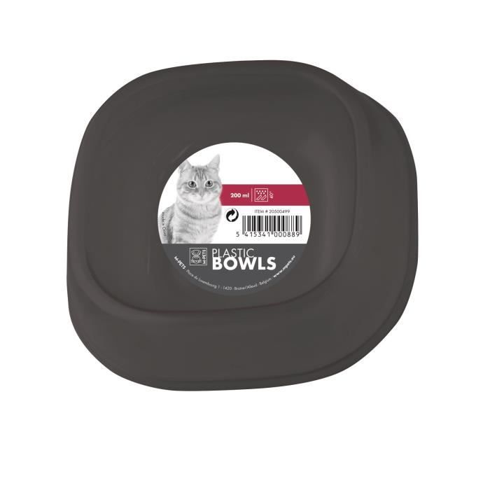 Meilleurs prix pour MPETS Gamelle simple en plastique - Pour chat - 200ml - Divers coloris
