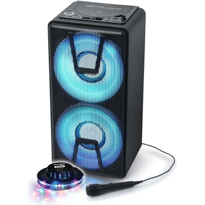 Enceinte party box - MUSE - M-1820DJ - 150W - Bluetooth 5.0 - Lecteur CD & Micro