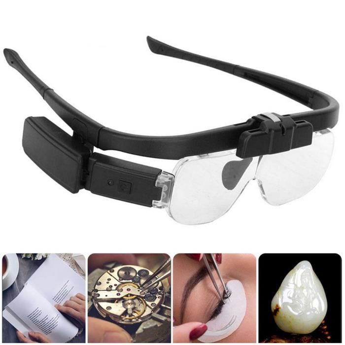 Loupe avec LED pour Electronique Lecture Sculpture Horlogerie