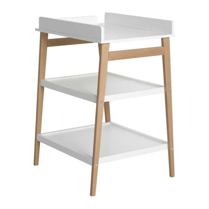 Table à langer - QUAX - Hip - Bois - Blanc/Naturel - Design contemporain Table à langer - QUAX - Hip - Bois - Blanc/Naturel - Design contemporain