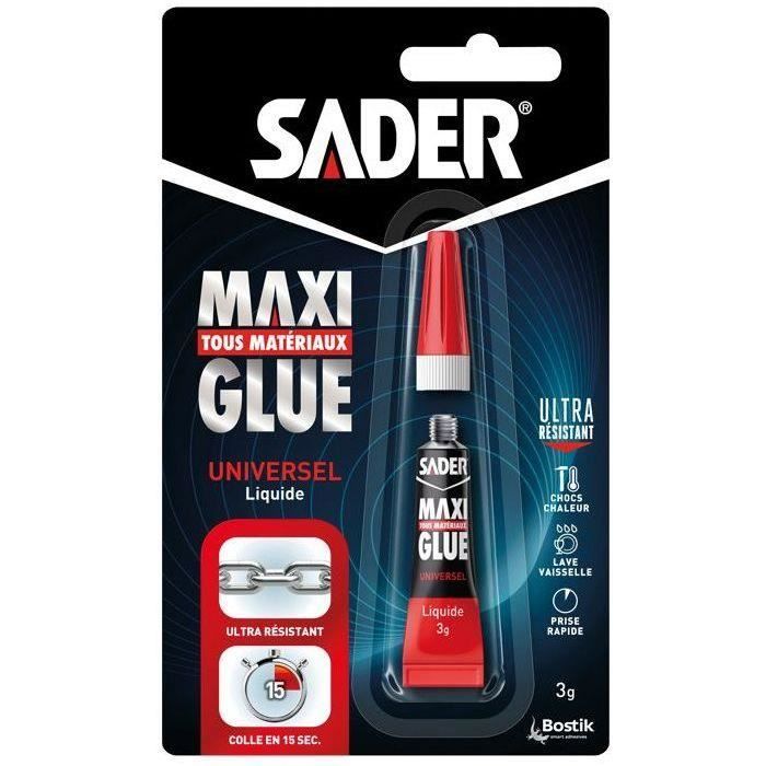Sader Colle cyanoacrylate Maxiglue liquide 3g - vue 1