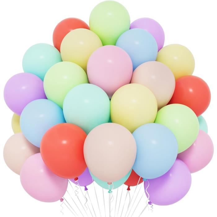 100 Ballons Multicolores 27 cm festifs et amusants - Dragées Anahita 100 Ballons Multicolores 27 cm festifs et amusants - Dragées Anahita