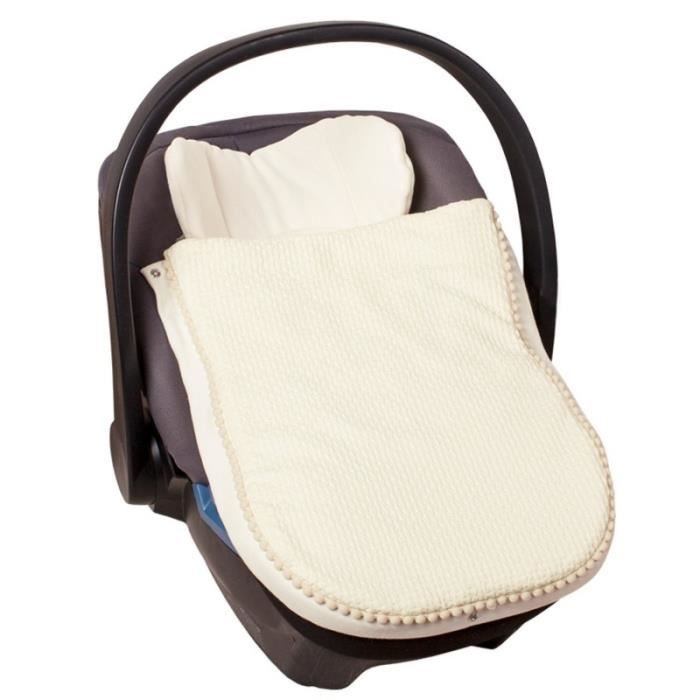 Chancelière 2en1 ByBoom Été - Universelle Siège Auto/Poussette - Gris/Aqua