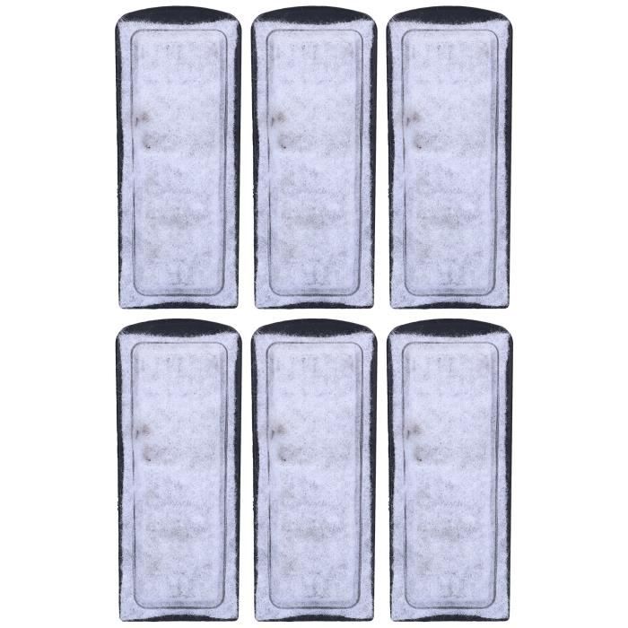 Comparer les prix de Cartouche filtrante - SHIPENOPHY - Coton de Filtre - 6pcs - Charbon Actif - 135x55mm
