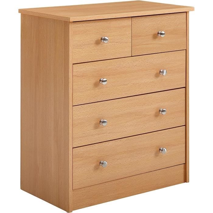 Buffet Bois Blanc 90 X 75 X 30 Cm - 3 Portes, 1 Tiroir, Design Moderne | Commode Salle à Manger, Rangement Fermé - 11