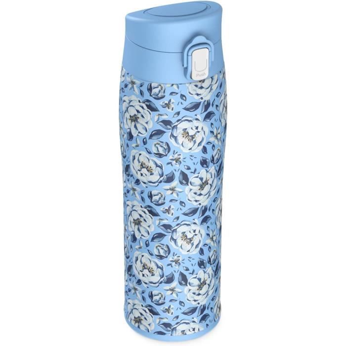 Gourde Isotherme SIVA 500ml En Inox - Garde Le Froid 12h, Le Chaud 8h - Étanche, Sans BPA - Rose Pâle