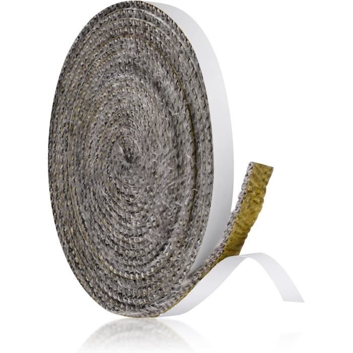 Joint Tressé Fibre De Verre 9 Mm Piazzetta - Pour Poêle à Bois - Référence RP00501003