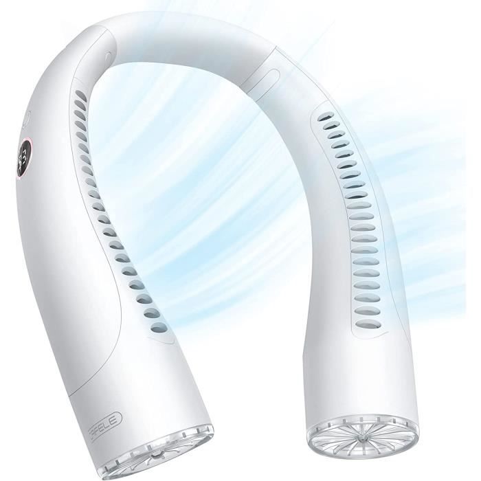 Mini ventilateur bleu foncé, ventilateur de bureau portable rechargeable par USB, 3 vitesses, avec banque d'alimentation, pour le bureau et l'extéri | Leroy Merlin