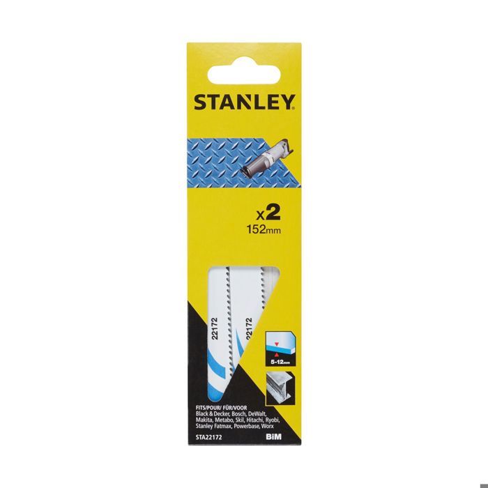 Stanley 2 lames de scie sabre HSS 152mm STA22172 XJ - vue 2