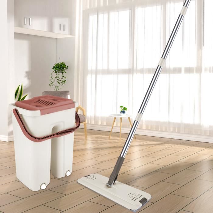 Manche Balai Manche De Rechange Pour Balai Rotatif Vileda - 4 Sections Réglables (76,2 à 147,3 Cm) - Acier Inoxydable - Compatible Avec Têtes De Balai Vileda Manche Télescopique Nettoyage Sol - 13