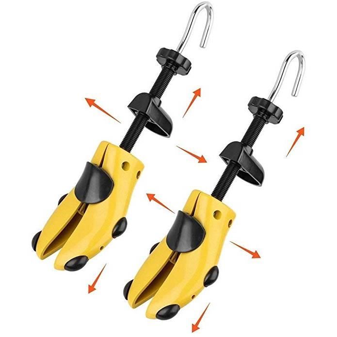 Lot 4 Embauchoirs Plastique Réglables 25-32 Cm – Avec Ressort Tension, Anti-Déformation Chaussures
