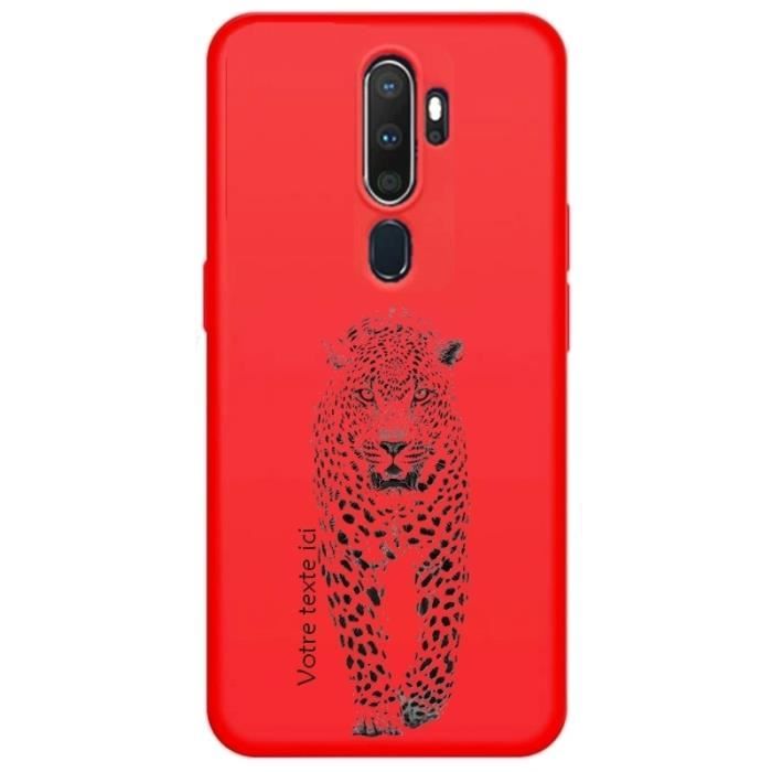 Coque Pour OPPO A5 / A9 2020 – Motif Chevron Léopard – Noire – Taperso