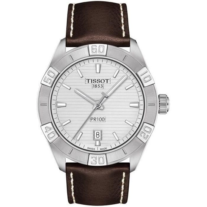 Bracelet cuir tissu homme TISSOT Montre Tissot PR100 Sport