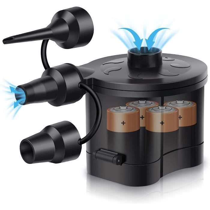 Batterie Rechargeable 5000mAh Mini Pompe air lectrique avec 3 Buses dair Gonfleur Rapide pour Batterie Rechargeable 5000mAh Mini Pompe air lectrique avec 3 Buses dair Gonfleur Rapide pour