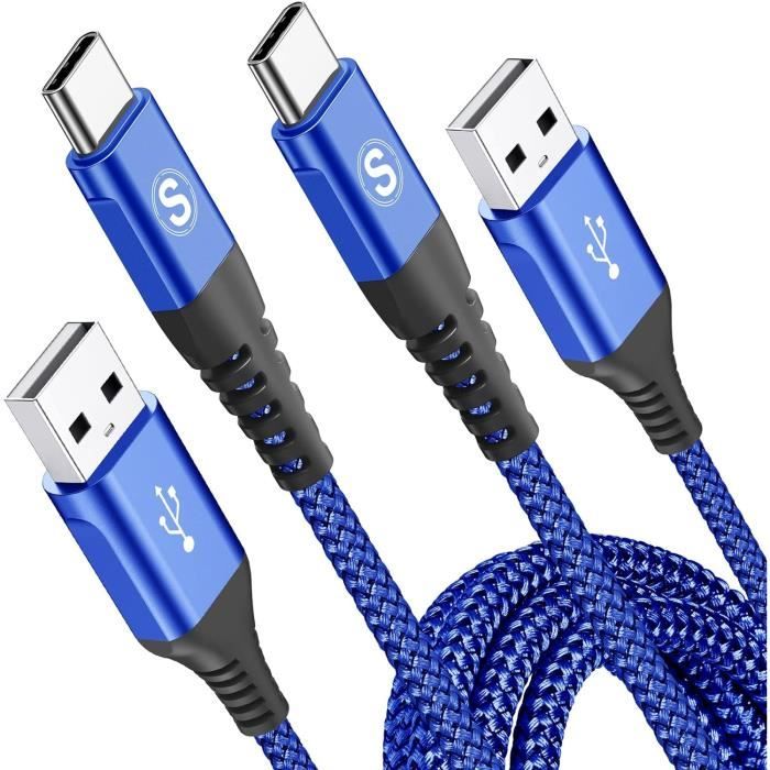 Câble USB-C De Charge Rapide 0,25 M (25 Cm) - Neuf, Pour Téléphone Et Transfert De Données