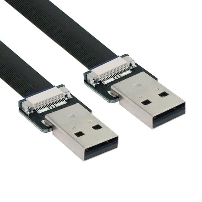 Câble Plat De Données Usb 2.0 Type A Mâle Vers Type A Mâle 0,2 M Fpc ...