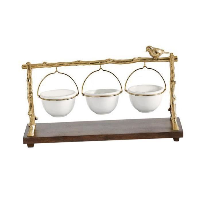 Snack Bowl Stand Résine avec Panier Amovible pour Gâteaux Dessert
