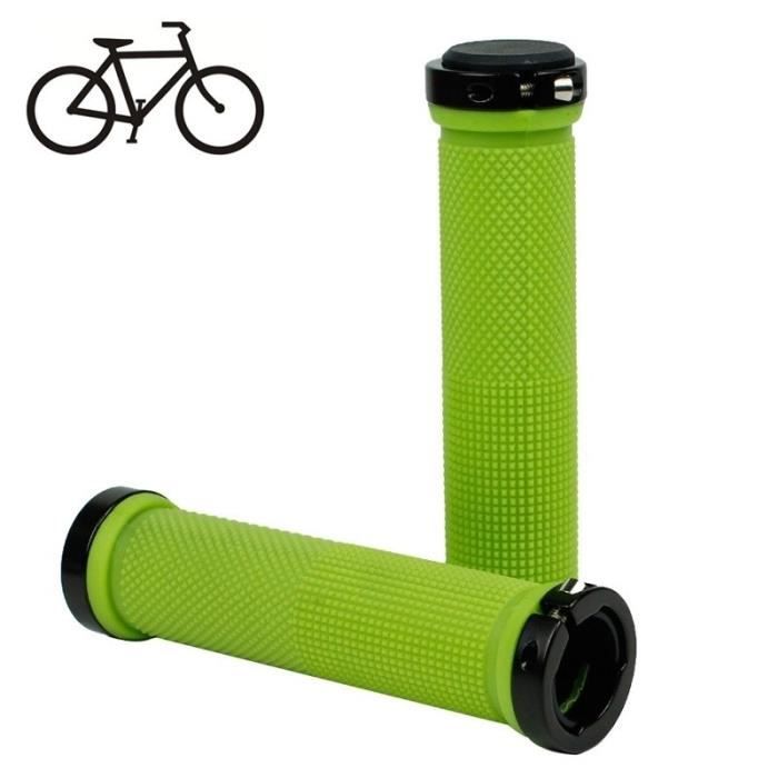 Poign es de v lo VTT fixe vitesse Fixie Lock on caoutchouc Guidon
