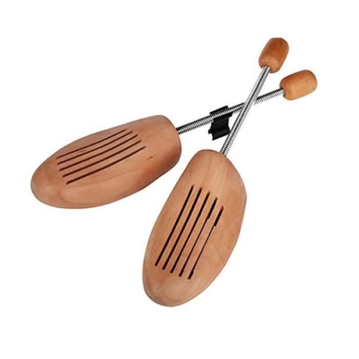 JJDPARTS Paire D'embauchoirs à Chaussures En Bois - 4 Positions - Motif Spirale - Pour Homme Et Femme, M (pour Les Pointures Homme 6,5-9