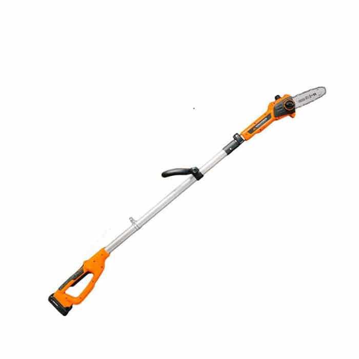 IKRA Élagueuse Télescopique ICPS 2020 - 20cm Longueur Coupe - 2 Batteries 20V - Jusqu'à 4m Hauteur