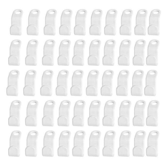 Crochets De Connexion Pour Cintres - Lot De Clips Plastique Pour Suspendre Plusieurs Cintres Et Gagner De L'espace