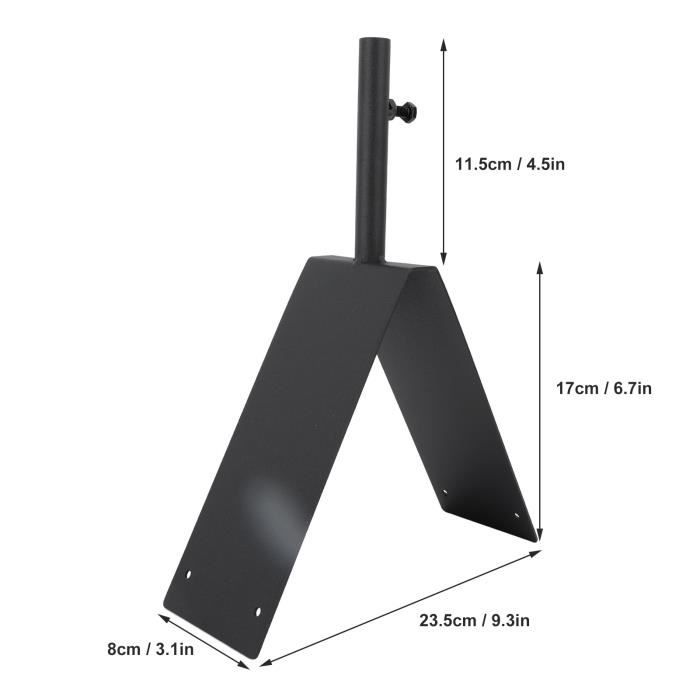 Support Toit En Acier Pour Girouette - Fixation Solide Avec Vis - Pour Antennes Et Décoration